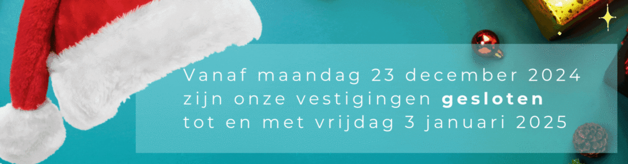 Aangepaste openingstijden tijdens de feestdagen